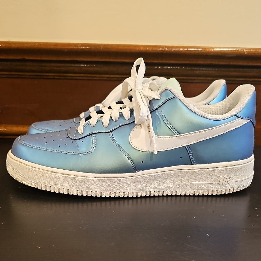 Iridescent Blue Sneakers